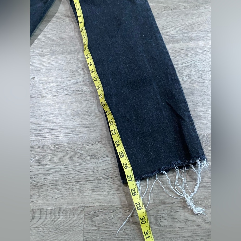 Re/Done High Rise Black Women's Jeans COMFORT STRETCH HIGH RISE STOVE‎ PIPE 27 - Picture 8 of 8